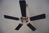 Machine washable ceiling fan blade covers that keep fans clean and decorative.