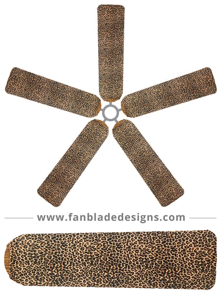 Fan Blade Designs fan blade covers - Baby Leopard