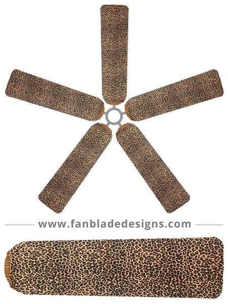 Fan Blade Designs fan blade covers - Baby Leopard
