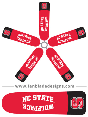 Fan Blade Designs fan blade covers - North Carolina State University Wolfpack