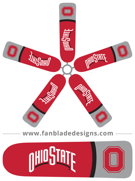Fan Blade Designs fan blade covers - Ohio State Buckeyes