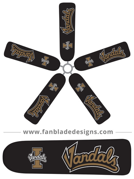 Fan Blade Designs fan blade covers - University of Idaho Vandals