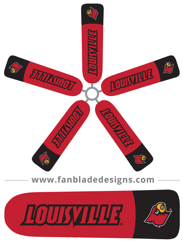 FAN SOX - University of Louisville Cardinals Ceiling Fan Blade Covers – Fan  Blade Designs