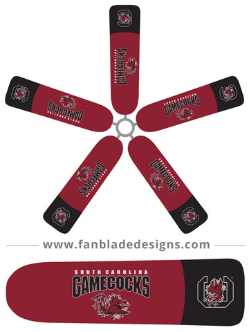 Fan Blade Designs fan blade covers - University of South Carolina Gamecocks
