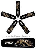 Fan Blade Designs fan blade covers - Western Michigan University Broncos