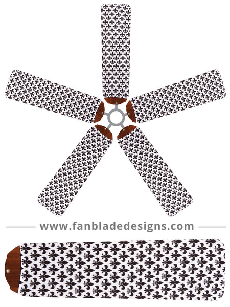 Fan Blade Designs fan blade covers - Fleur-de-Lis