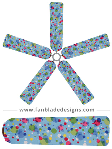 Fan Blade Designs fan blade covers - Polka Dots