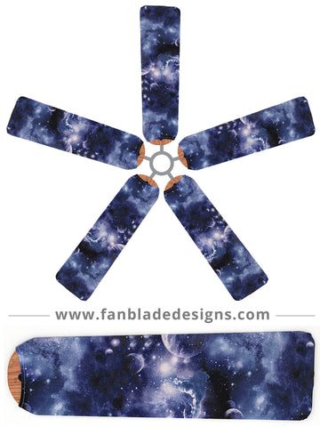 Fan Blade Designs fan blade covers - Outer Space