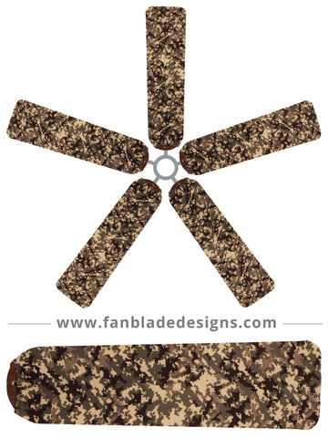 Fan Blade Designs fan blade covers - Digital Camo