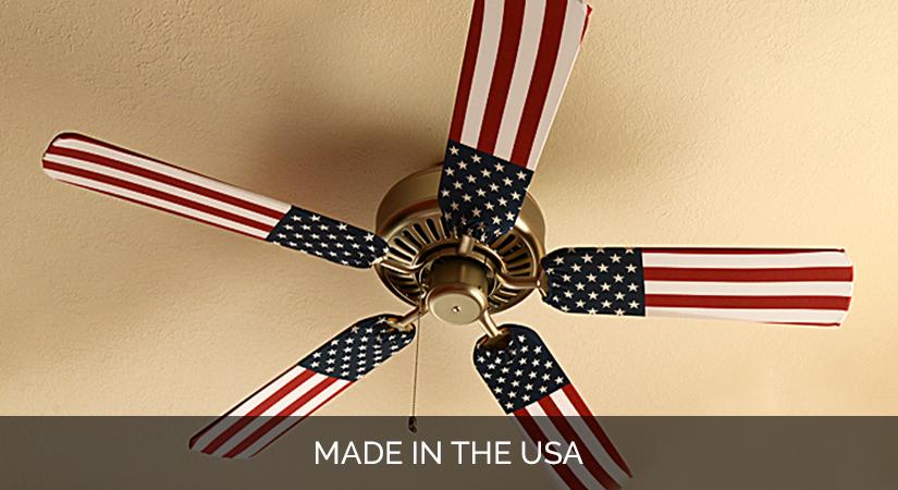 Ceiling Fan Blade Cover Designs United States Flag